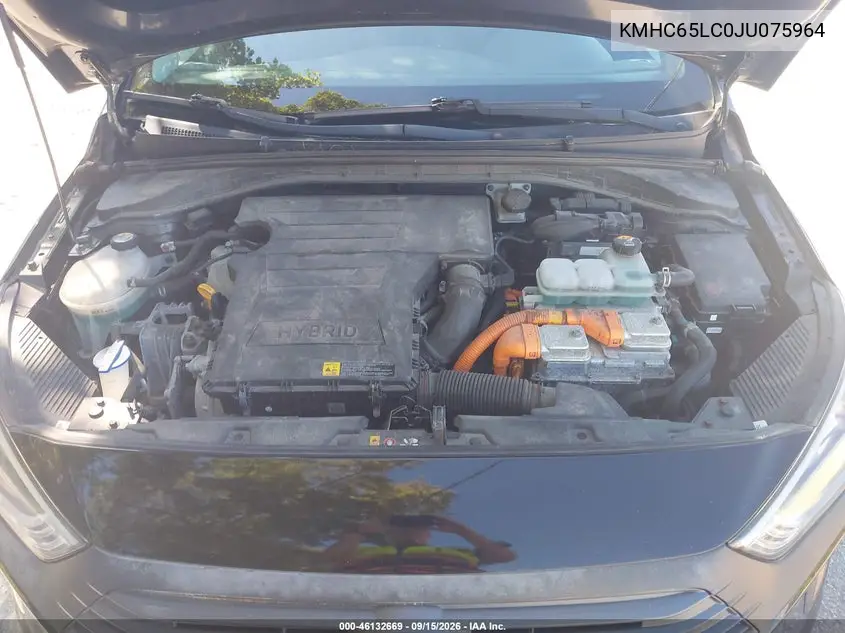2018 HYUNDAI IONIQ VIN KMHC65LC0JU075964 — фото 10