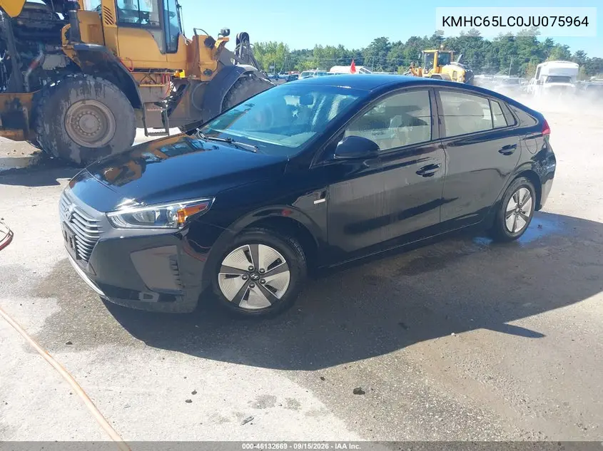 2018 HYUNDAI IONIQ VIN KMHC65LC0JU075964 — фото 2