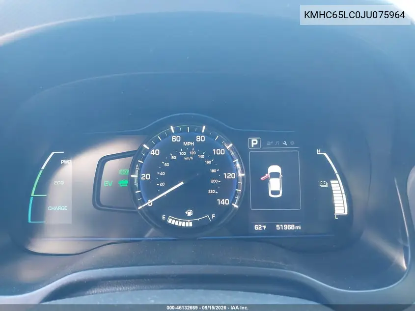 2018 HYUNDAI IONIQ VIN KMHC65LC0JU075964 — фото 7
