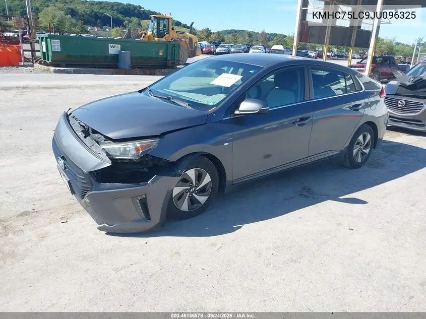 2018 HYUNDAI IONIQ VIN KMHC75LC9JU096325 — фото 2