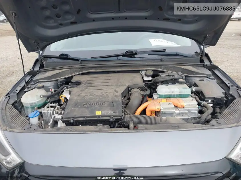 2018 HYUNDAI IONIQ VIN KMHC65LC9JU076885 — фото 10
