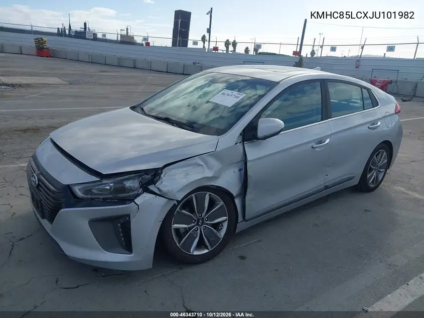 2018 HYUNDAI IONIQ VIN KMHC85LCXJU101982 — фото 2