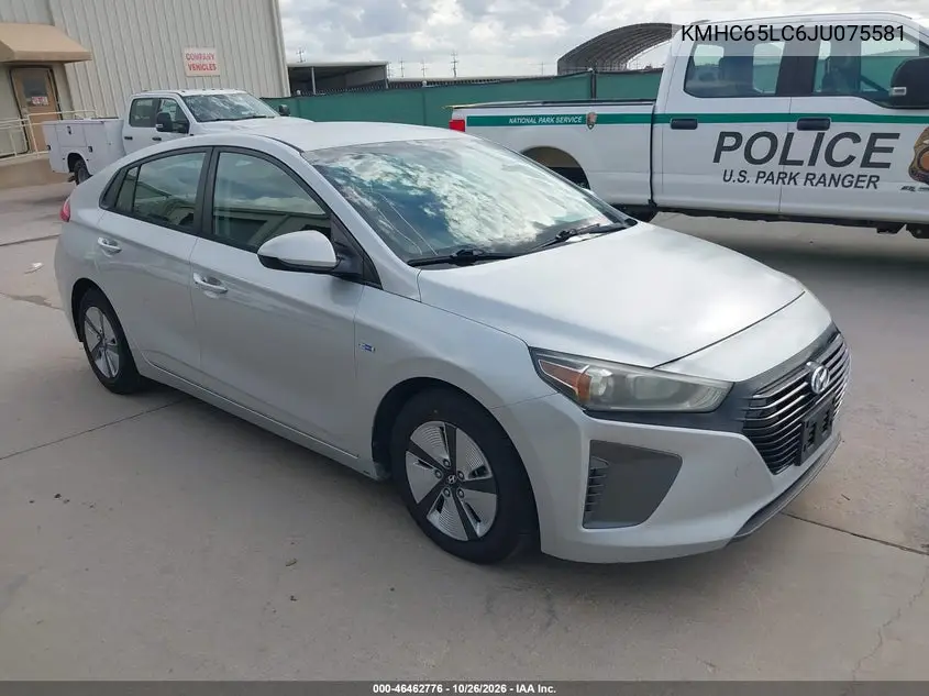 HYUNDAI IONIQ 2018, VIN KMHC65LC6JU075581