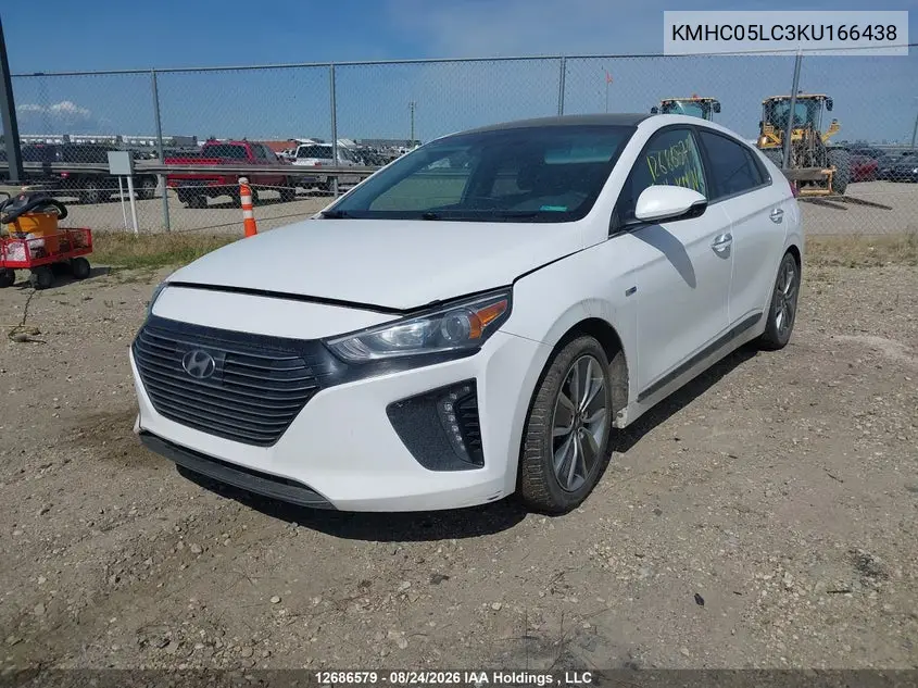 2019 HYUNDAI IONIQ VIN KMHC05LC3KU166438 — фото 2