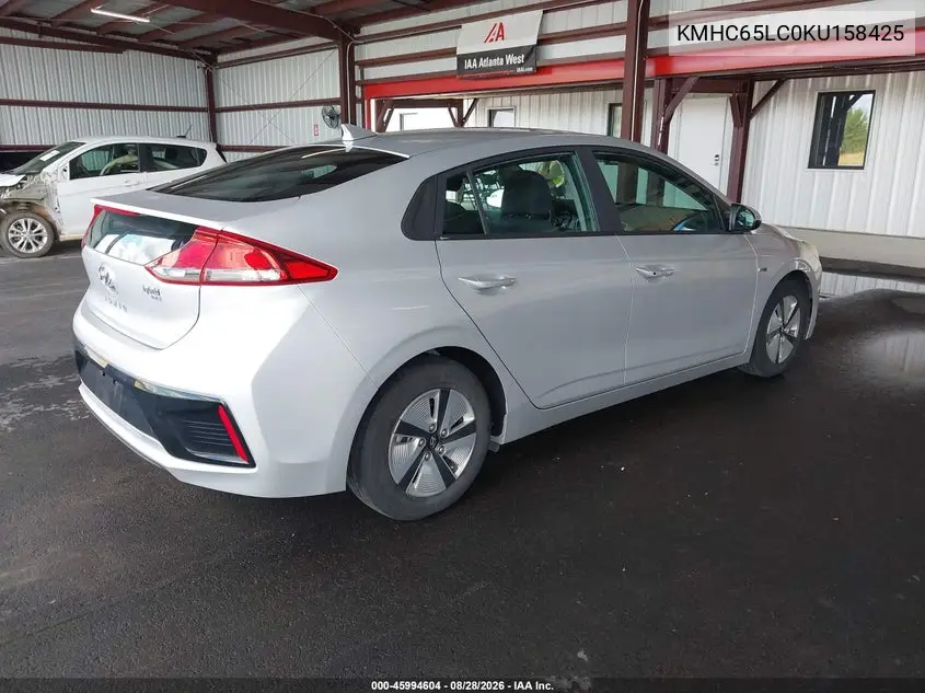 2019 HYUNDAI IONIQ VIN KMHC65LC0KU158425 — фото 4
