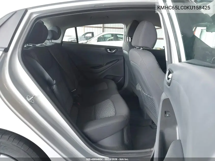 2019 HYUNDAI IONIQ VIN KMHC65LC0KU158425 — фото 8