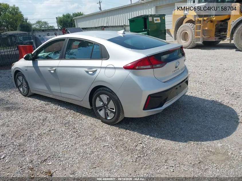 2019 HYUNDAI IONIQ VIN KMHC65LC4KU158704 — фото 3