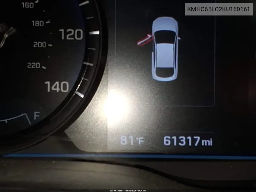 2019 HYUNDAI IONIQ VIN KMHC65LC2KU160161 — фото 18