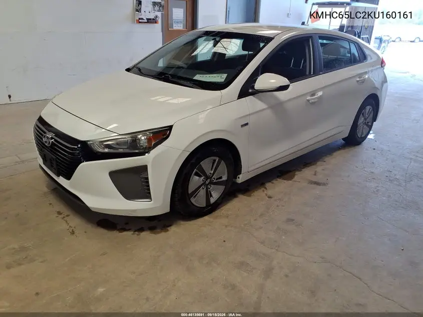 2019 HYUNDAI IONIQ VIN KMHC65LC2KU160161 — фото 2