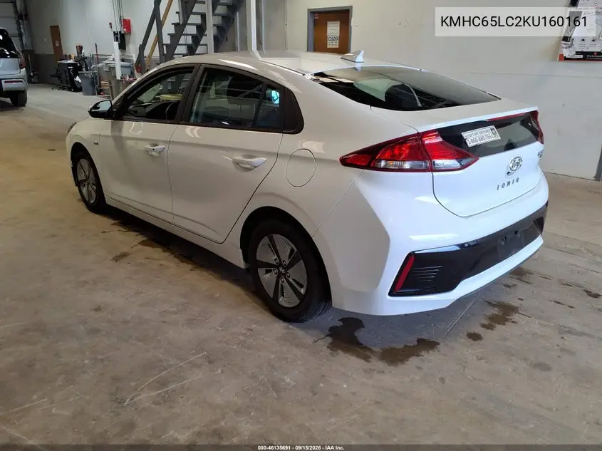 2019 HYUNDAI IONIQ VIN KMHC65LC2KU160161 — фото 3