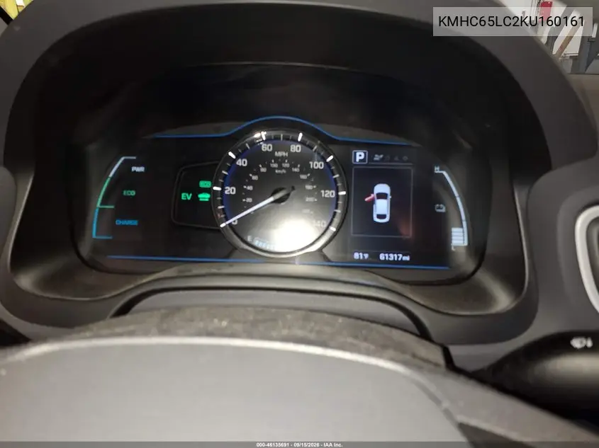 2019 HYUNDAI IONIQ VIN KMHC65LC2KU160161 — фото 7