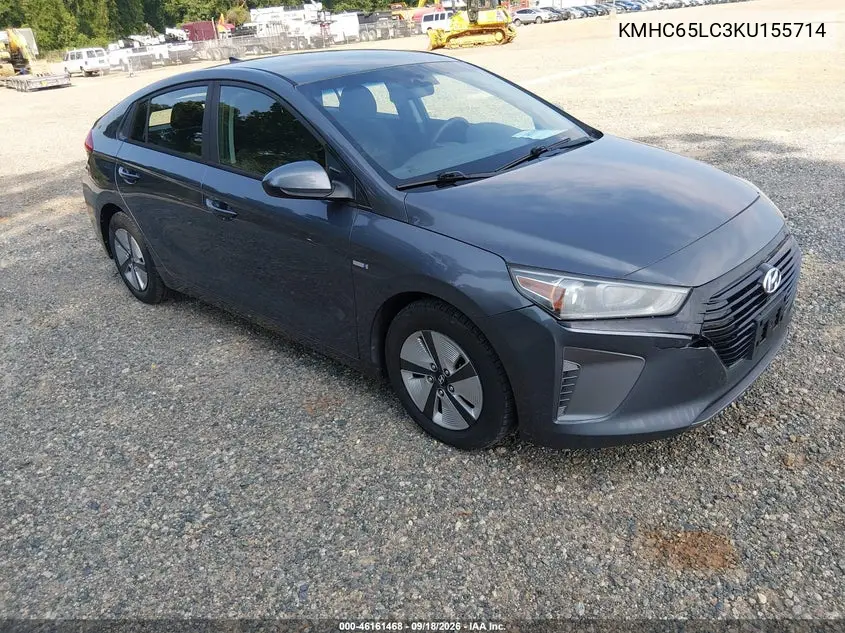 HYUNDAI IONIQ 2019, VIN KMHC65LC3KU155714