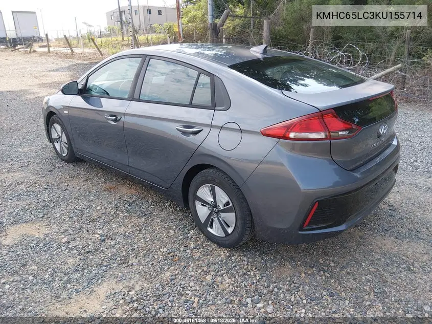 2019 HYUNDAI IONIQ VIN KMHC65LC3KU155714 — фото 3