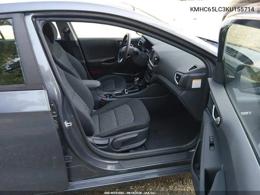 2019 HYUNDAI IONIQ VIN KMHC65LC3KU155714 — фото 5