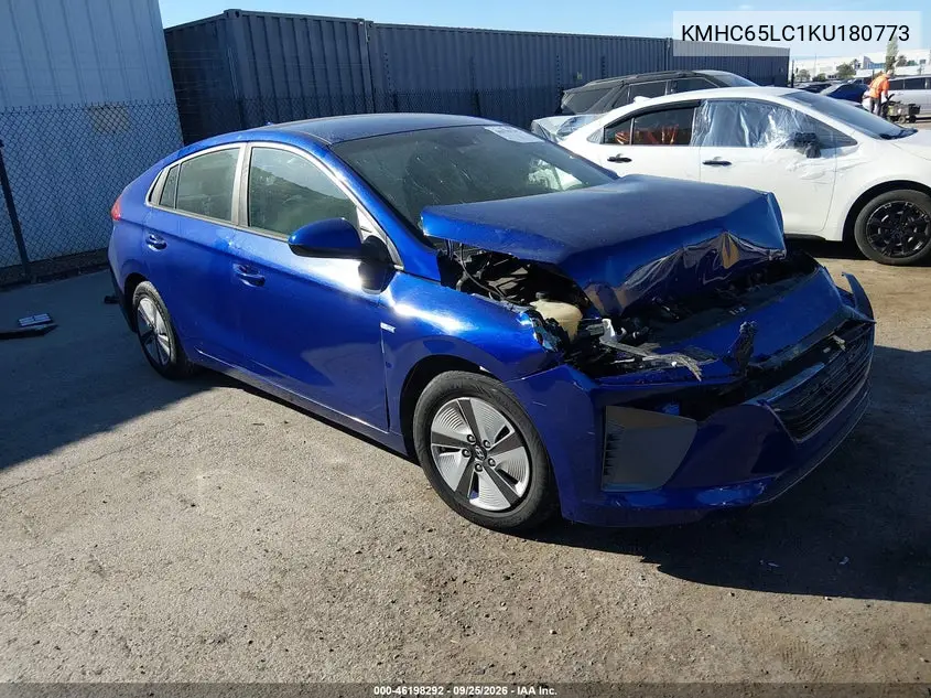 HYUNDAI IONIQ 2019, VIN KMHC65LC1KU180773