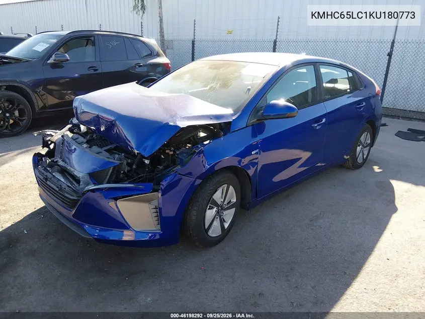 2019 HYUNDAI IONIQ VIN KMHC65LC1KU180773 — фото 2