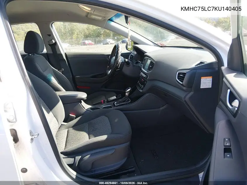 2019 HYUNDAI IONIQ VIN KMHC75LC7KU140405 — фото 5