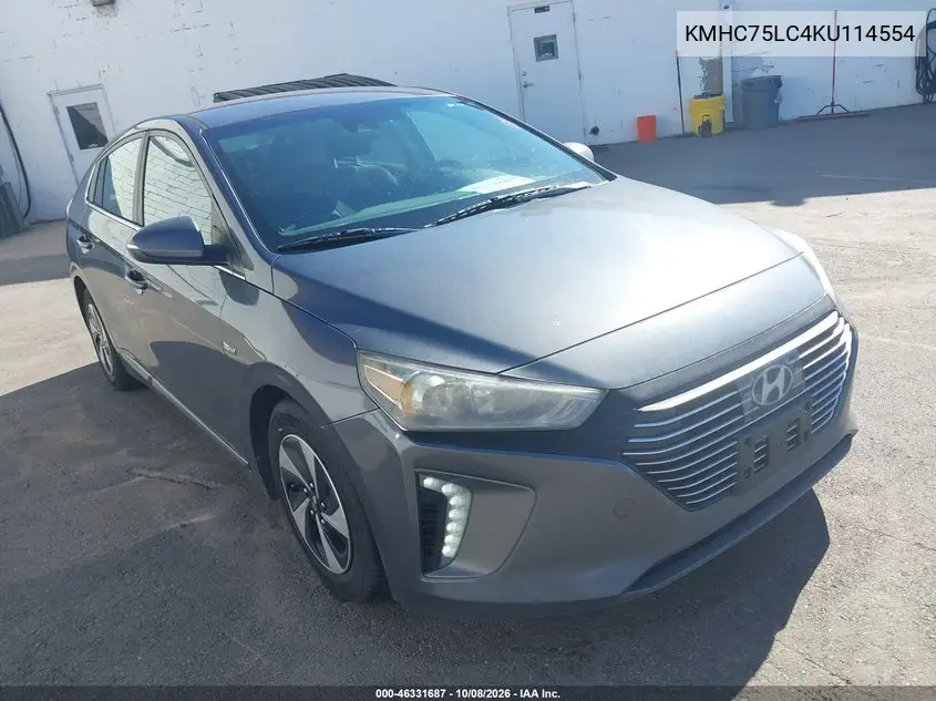 HYUNDAI IONIQ 2019, VIN KMHC75LC4KU114554