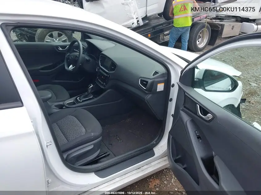 2019 HYUNDAI IONIQ VIN KMHC65LC0KU114375 — фото 5