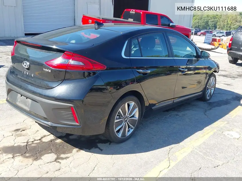 2019 HYUNDAI IONIQ VIN KMHC85LC3KU111688 — фото 4