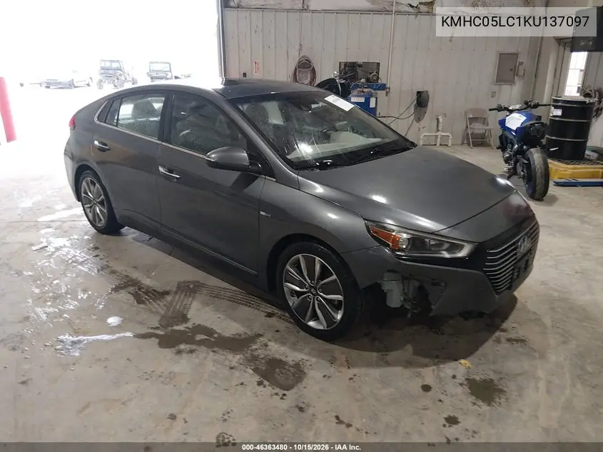 HYUNDAI IONIQ 2019, VIN KMHC05LC1KU137097