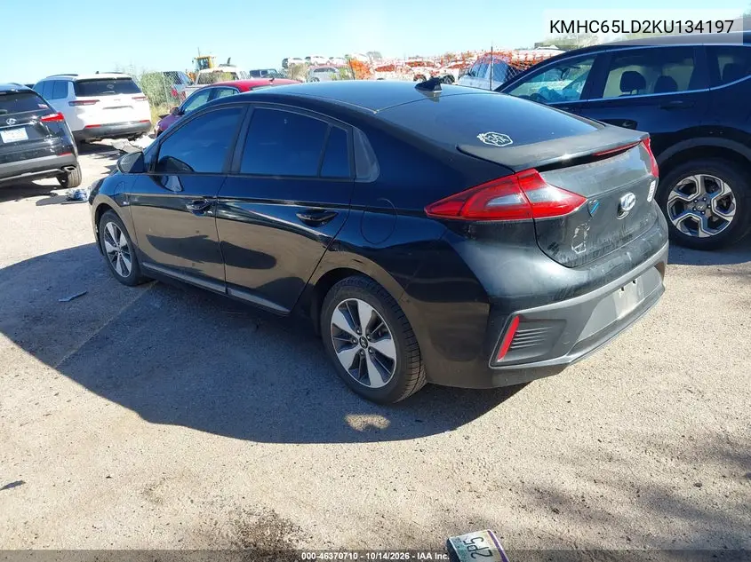 2019 HYUNDAI IONIQ VIN KMHC65LD2KU134197 — фото 3