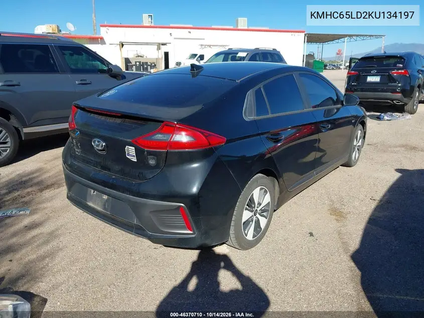2019 HYUNDAI IONIQ VIN KMHC65LD2KU134197 — фото 4