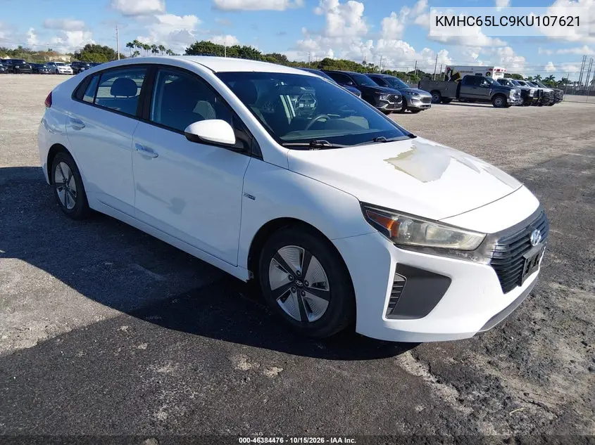 HYUNDAI IONIQ 2019, VIN KMHC65LC9KU107621