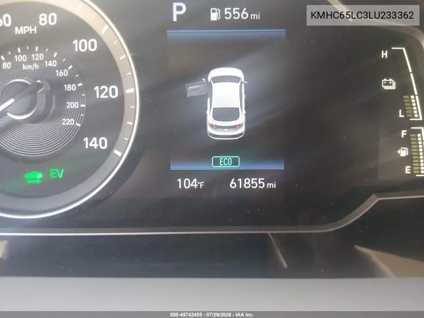 2020 HYUNDAI IONIQ VIN KMHC65LC3LU233362 — фото 15