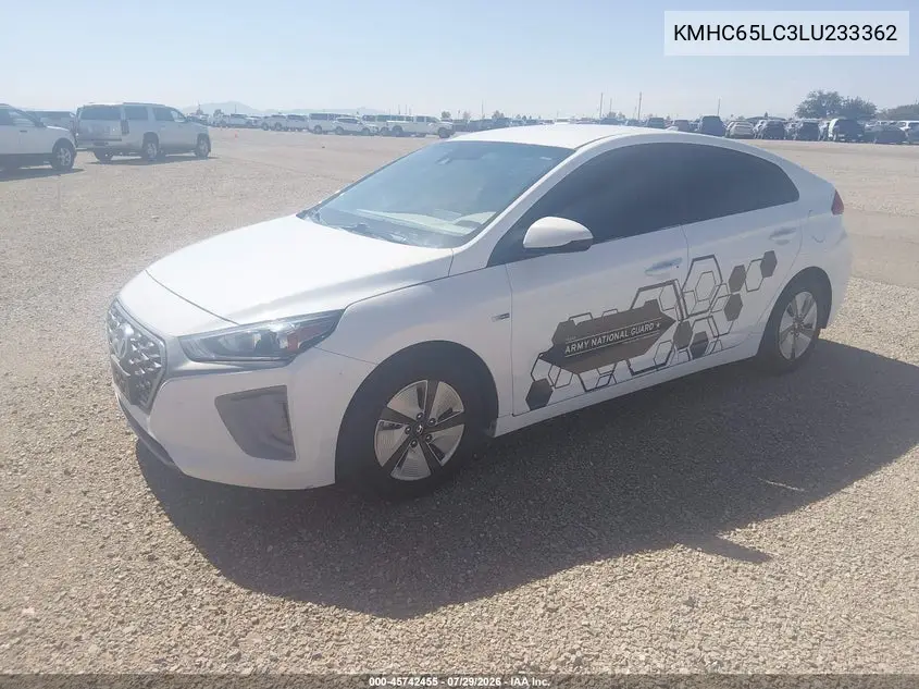 2020 HYUNDAI IONIQ VIN KMHC65LC3LU233362 — фото 2