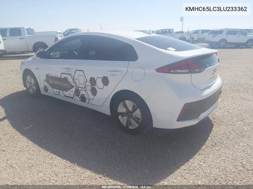 2020 HYUNDAI IONIQ VIN KMHC65LC3LU233362 — фото 3