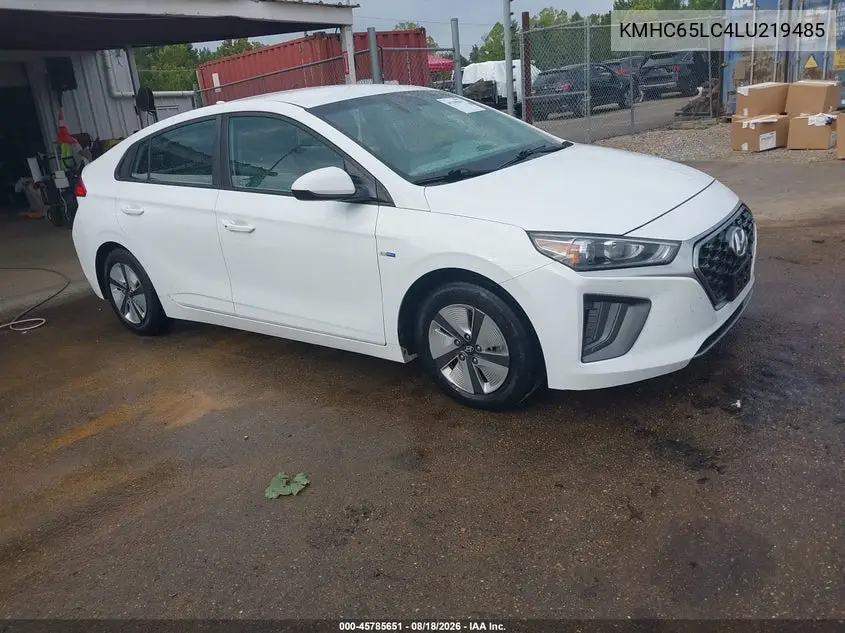 HYUNDAI IONIQ 2020, VIN KMHC65LC4LU219485
