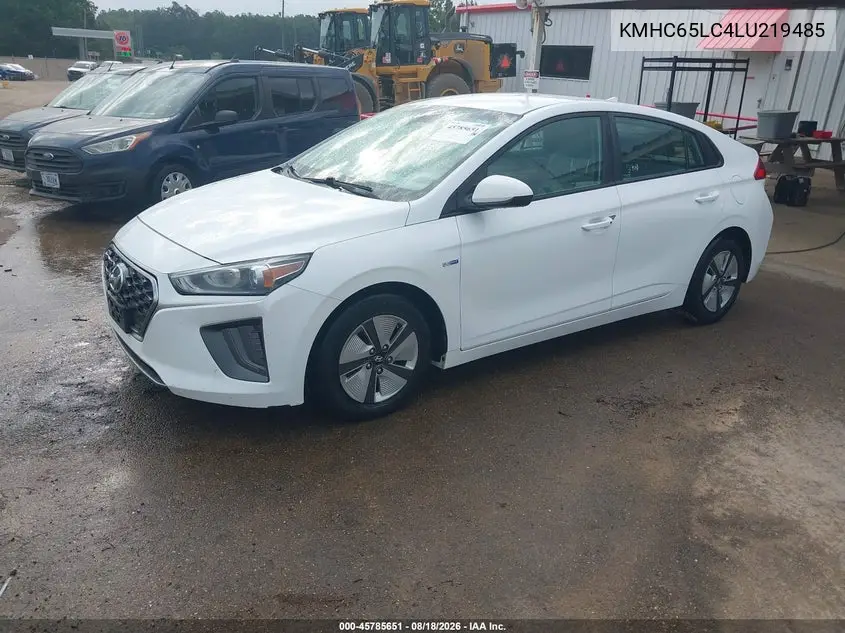 2020 HYUNDAI IONIQ VIN KMHC65LC4LU219485 — фото 2