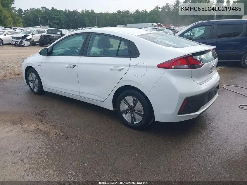2020 HYUNDAI IONIQ VIN KMHC65LC4LU219485 — фото 3
