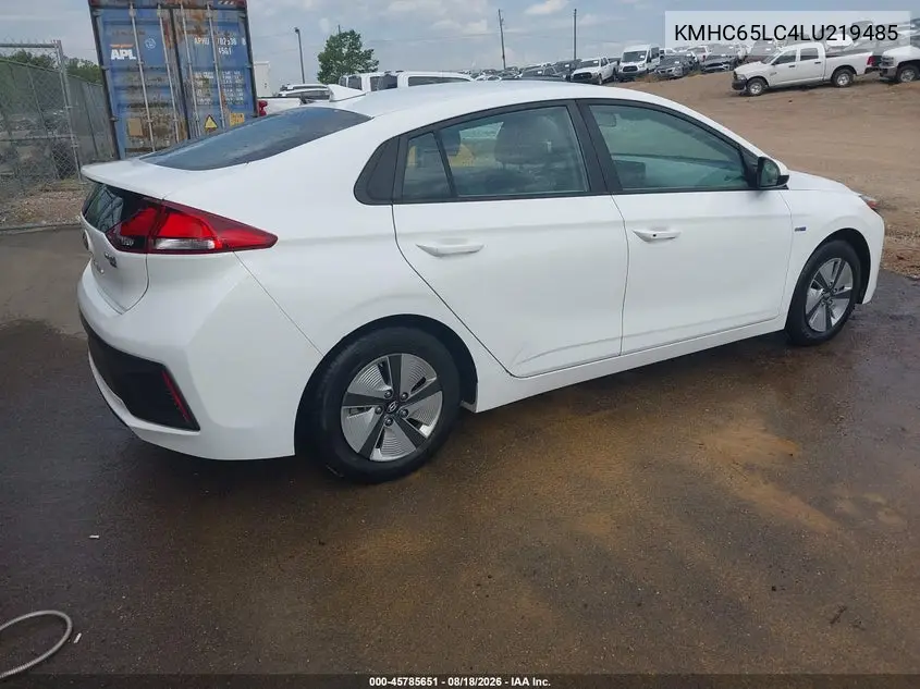 2020 HYUNDAI IONIQ VIN KMHC65LC4LU219485 — фото 4
