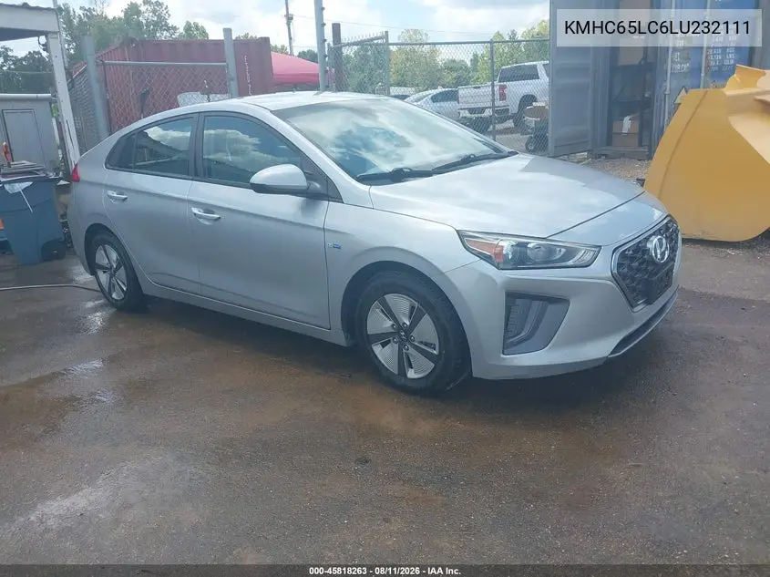 HYUNDAI IONIQ 2020, VIN KMHC65LC6LU232111