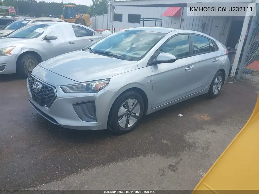 2020 HYUNDAI IONIQ VIN KMHC65LC6LU232111 — фото 2