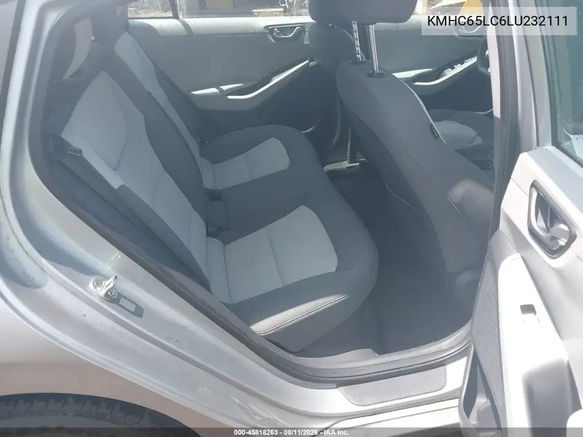 2020 HYUNDAI IONIQ VIN KMHC65LC6LU232111 — фото 8