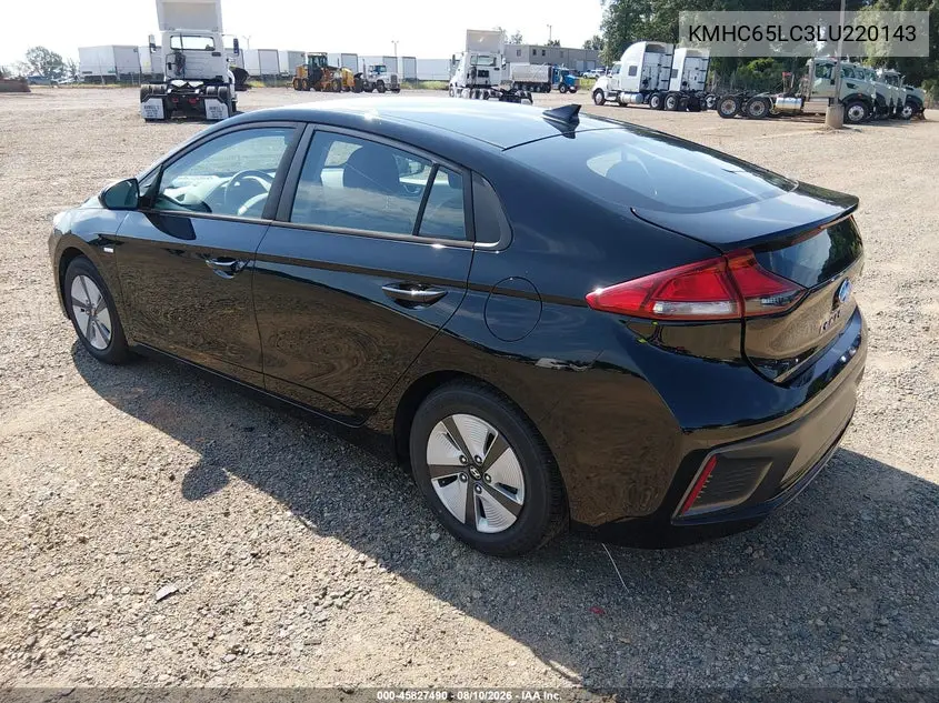 2020 HYUNDAI IONIQ VIN KMHC65LC3LU220143 — фото 3