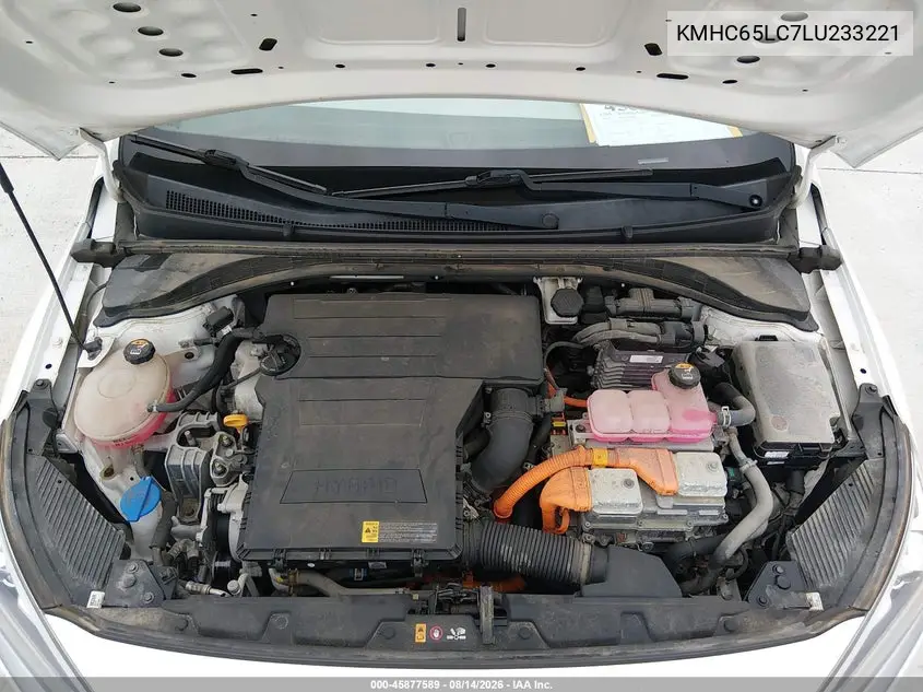 2020 HYUNDAI IONIQ VIN KMHC65LC7LU233221 — фото 10