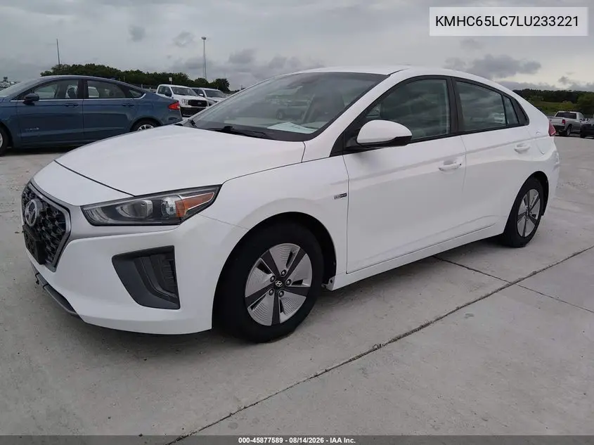 2020 HYUNDAI IONIQ VIN KMHC65LC7LU233221 — фото 2