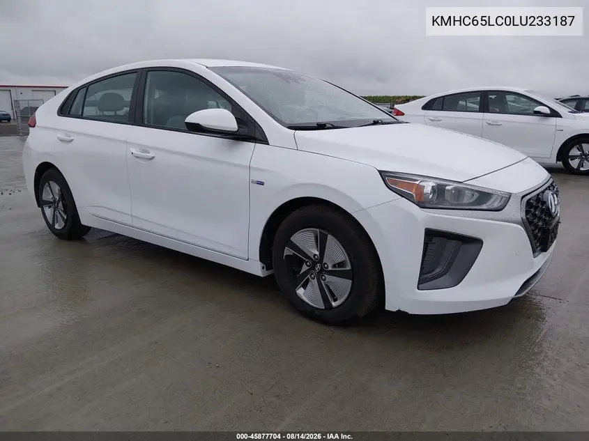HYUNDAI IONIQ 2020, VIN KMHC65LC0LU233187
