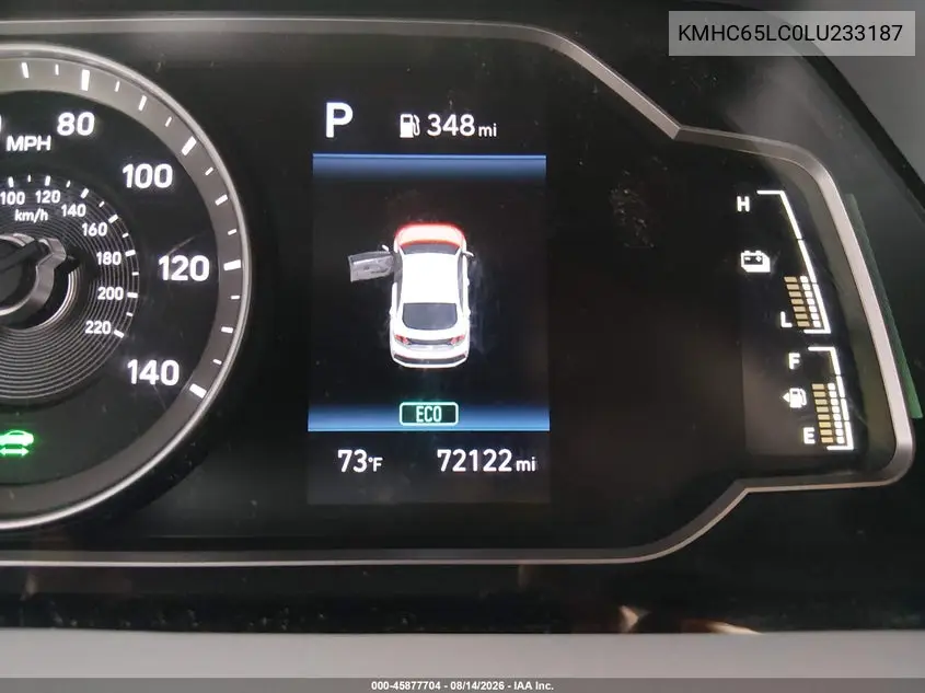 2020 HYUNDAI IONIQ VIN KMHC65LC0LU233187 — фото 16