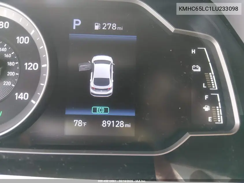 2020 HYUNDAI IONIQ VIN KMHC65LC1LU233098 — фото 18