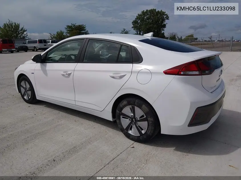 2020 HYUNDAI IONIQ VIN KMHC65LC1LU233098 — фото 3