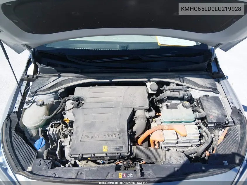 2020 HYUNDAI IONIQ VIN KMHC65LD0LU219928 — фото 10