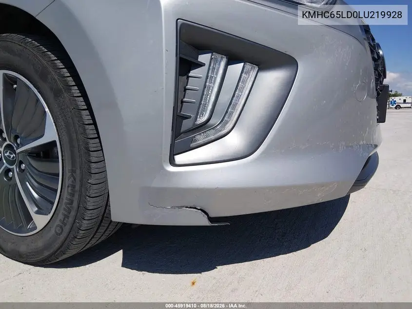 2020 HYUNDAI IONIQ VIN KMHC65LD0LU219928 — фото 6