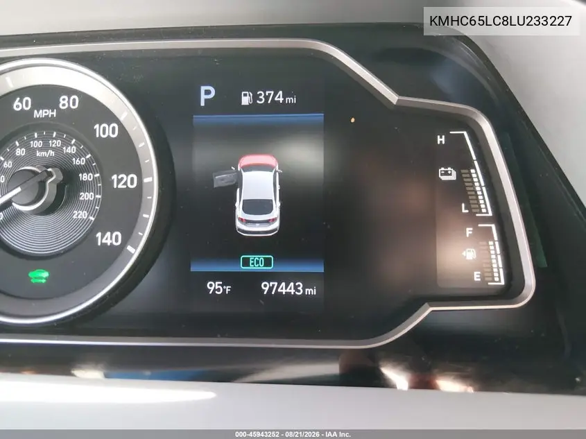 2020 HYUNDAI IONIQ VIN KMHC65LC8LU233227 — фото 17