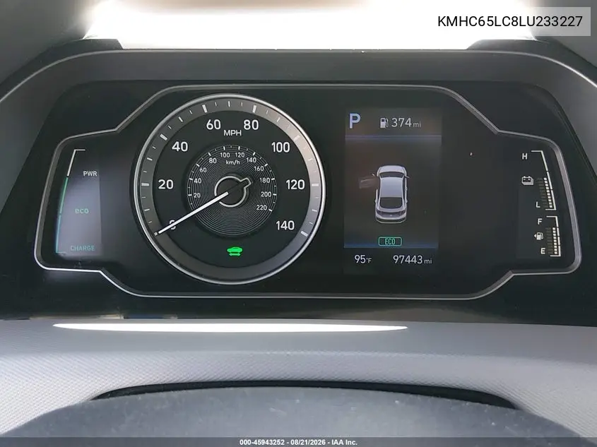 2020 HYUNDAI IONIQ VIN KMHC65LC8LU233227 — фото 7