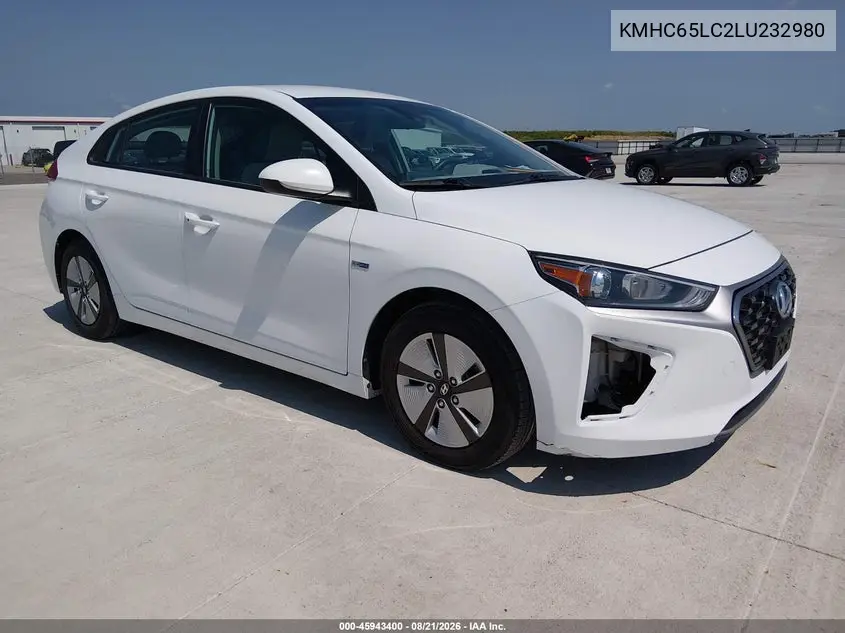 HYUNDAI IONIQ 2020, VIN KMHC65LC2LU232980